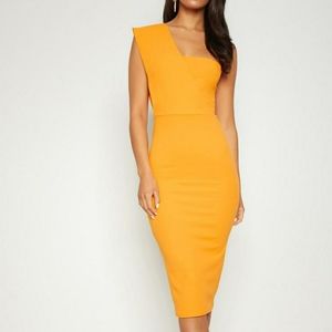 Yellow One Shoulder Dress